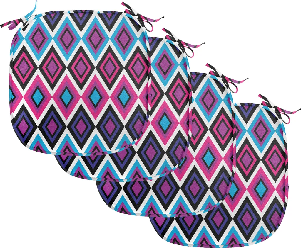 Coussin de chaise de salle à manger 40x40 cm lot de 4 ABAKUHAUS Navy