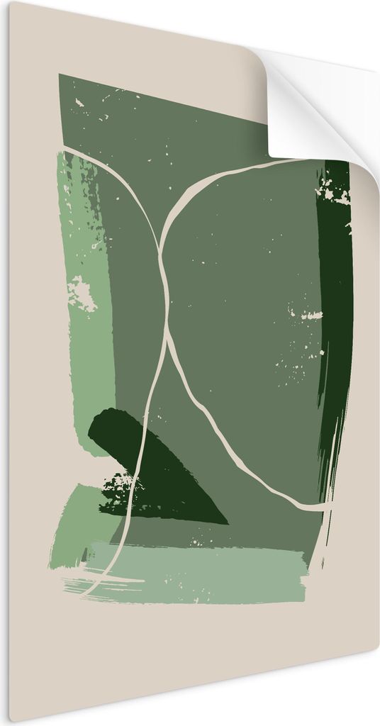 SpaceRebels Bilder Wandsticker 80x120 - Wanddeko Abstrakt - Selbstklebende Wandtattoo Wandsticker - Modernes Bild auf PVC-Folie - Wandbild Wohnzimm...