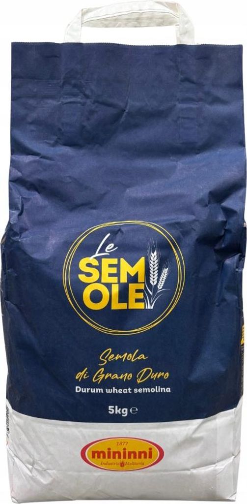 Mąka pszenna Semolina Di Grano Duro 5kg - Mininni Zdjęcie produktu 