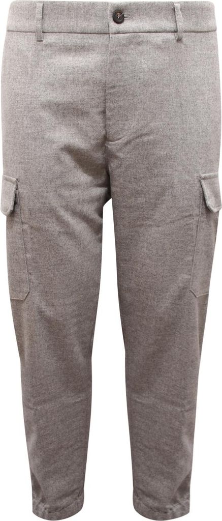 3334Az Pantalone Cargo Uomo Peserico Mann Wollmischung Hose