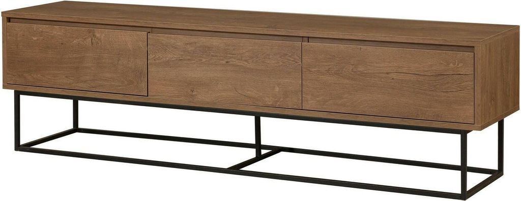 Dmora TV-Schrank Eos 180x40x50h cm Braun 3 Schubladen