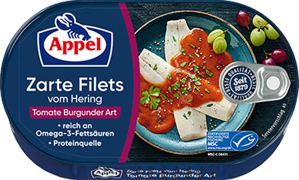 Appel Filets de hareng tomate façon bourguignonne avec une Image du produit 