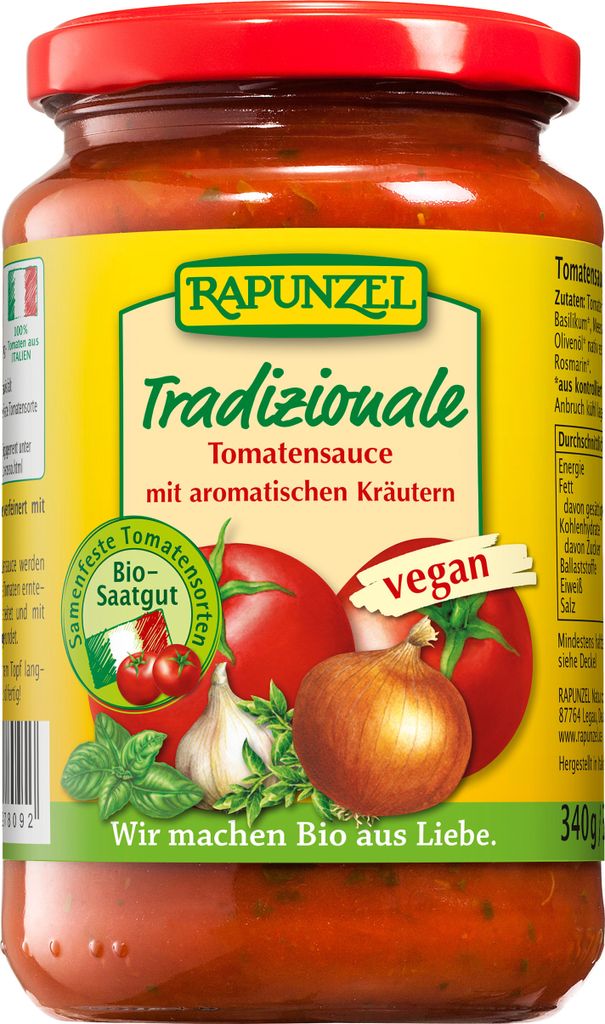 Rapunzel - Tomatensauce Tradizionale - 335ml Produktbild 