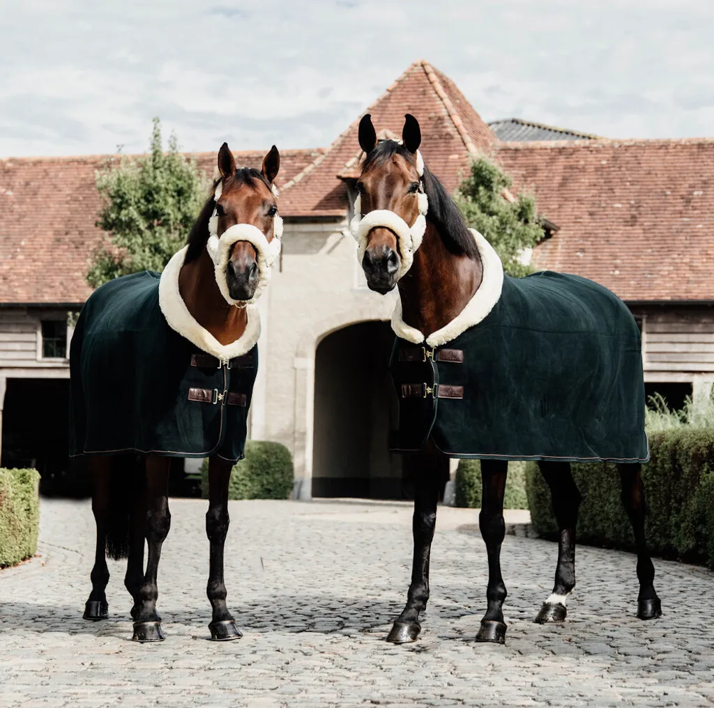 Chemise séchante cheval Kentucky Polaire Show Heavy Vert Sapin Luxe