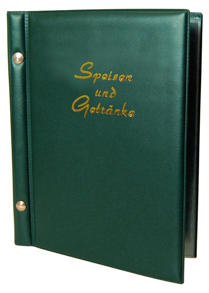 10x Speisekarte (PVC) "Speisen und Getränke" dunkelgrün 8 Produktbild 