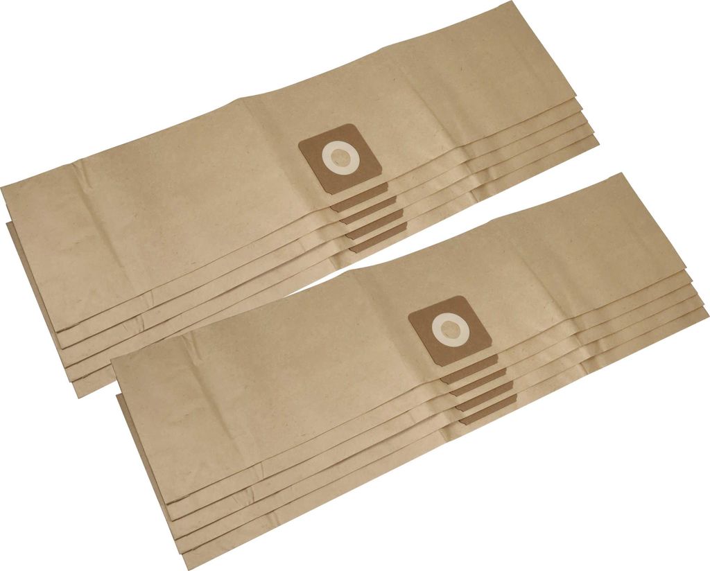 vhbw 10x Staubbeutel Ersatz für Bosch 2609256F32 für Staubsauger - 85,95cm x 19,9cm braun