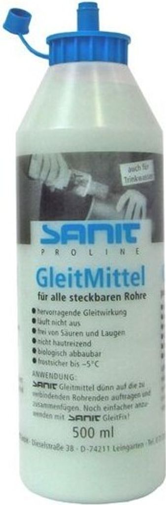 gleitmittel sanit Sanit Gleitmittel Flasche 500 ml 3087 Rohre