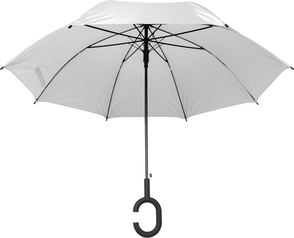 Regenschirm "Hände frei" / Farbe: weiß