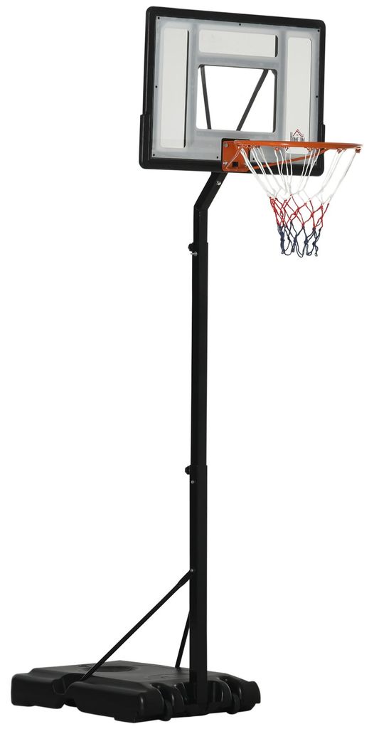 HOMCOM basketbalstandaard met wielen, verrijdbaar, hoogte Productafbeelding 