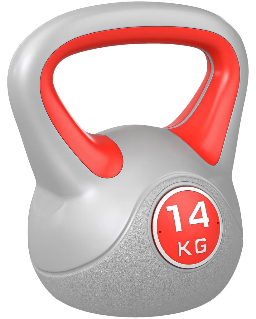 Kettlebell ergonomique 14 kg rouge idéal pour renforcement musculaire