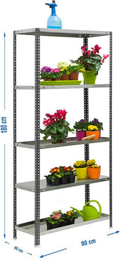 SIMONGARDEN COMFORT 5/400 CINZA/GALVA Metallregal