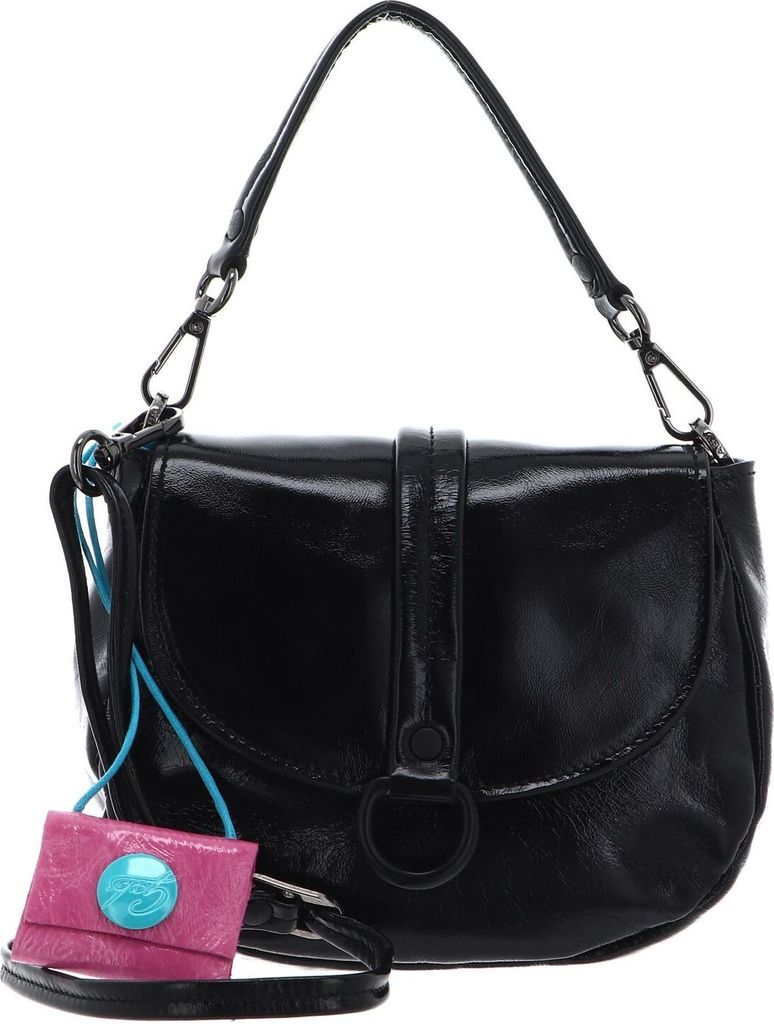 Gabs Leder Umhängetasche Handtasche Bea Glass Tube Black Crossbody Bag Nero schwarz