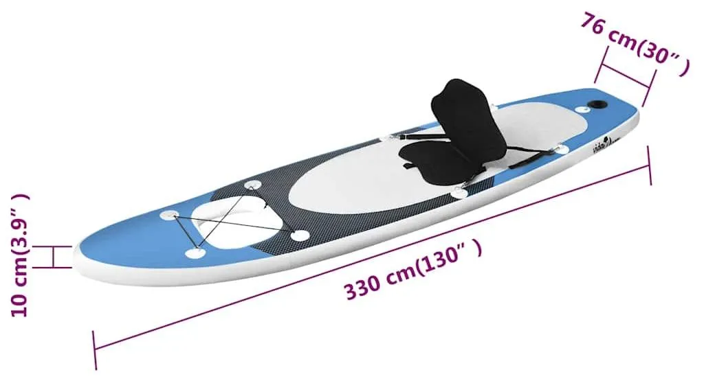 Paddle Gonflable Large 330cm Stabilité Renforcée et Design Antidérapant - 7