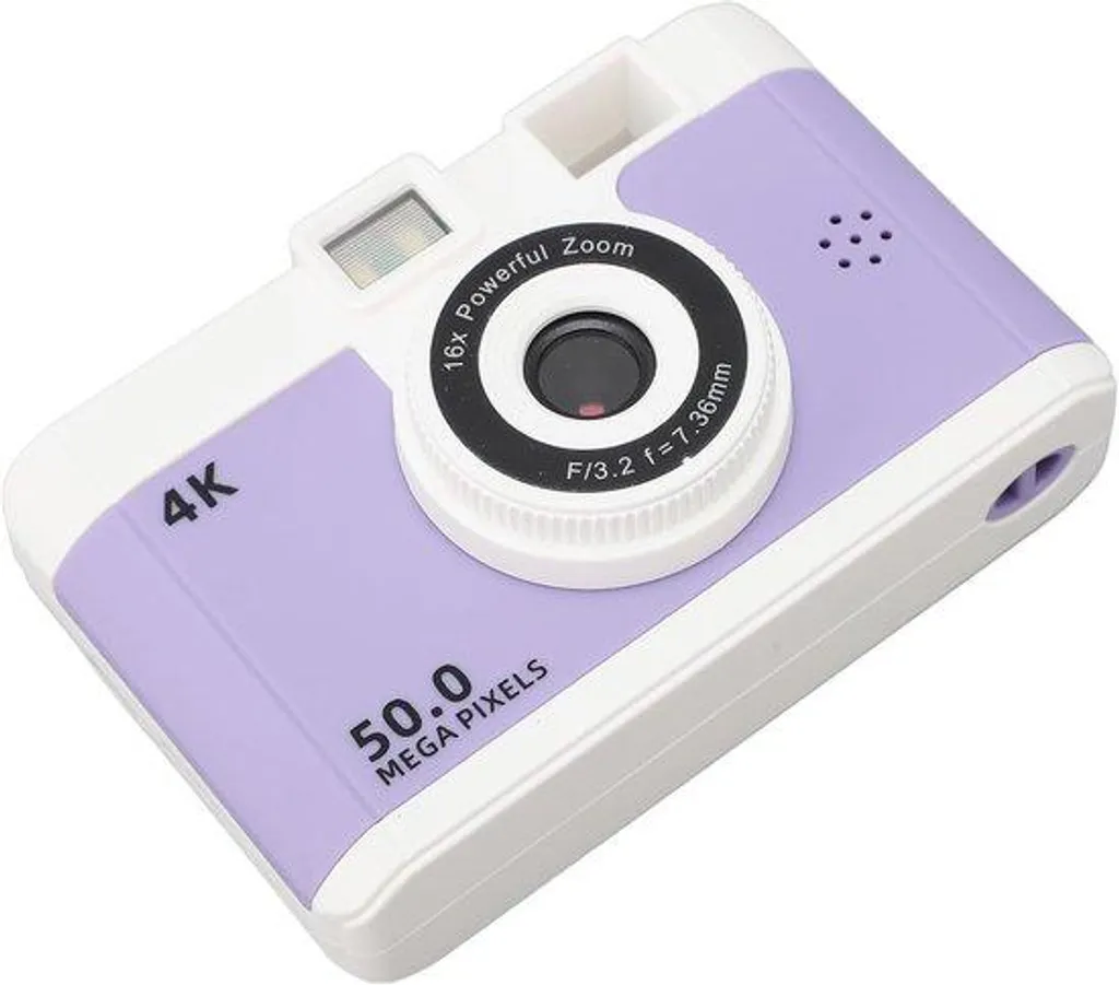 Appareil photo numérique bleu avec zoom 8x et écran LCD de 2,4 pouces