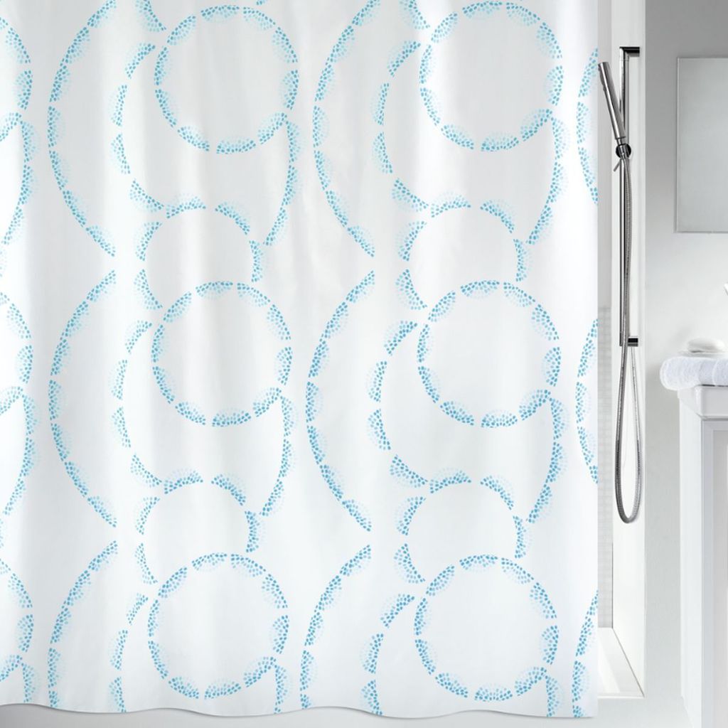 Spirella Duschvorhang Textil "Claire acqua", vers. Größen Größe: 180 x 200 cm