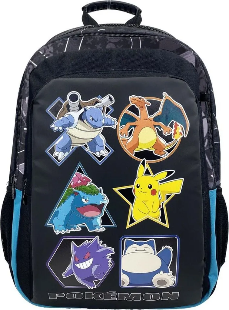 Sac Pokemon Geo dos ergonomique pour soulager les épaules de votre enfant
