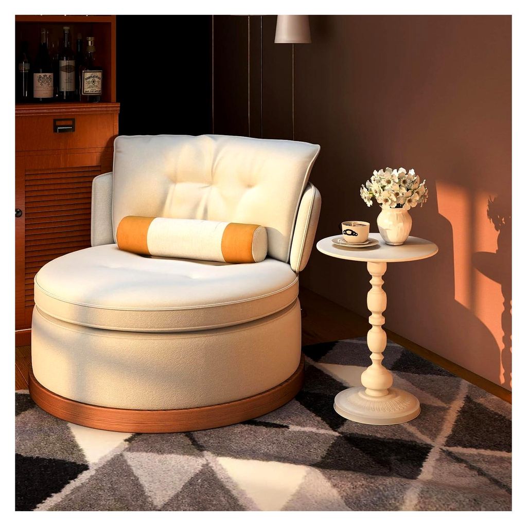 2er Set Runde Beistelltische aus Metall in Weiß, Kleiner Tisch für Wohnzimmer, Schlafzimmer, Balkon, Garten, Nachttisch, Sofa, 40 x 40 x 53 cm, 2...