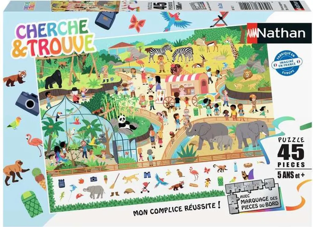 Puzzle éducatif Nathan 86152 45 pièces - Idéal concentration 5 ans