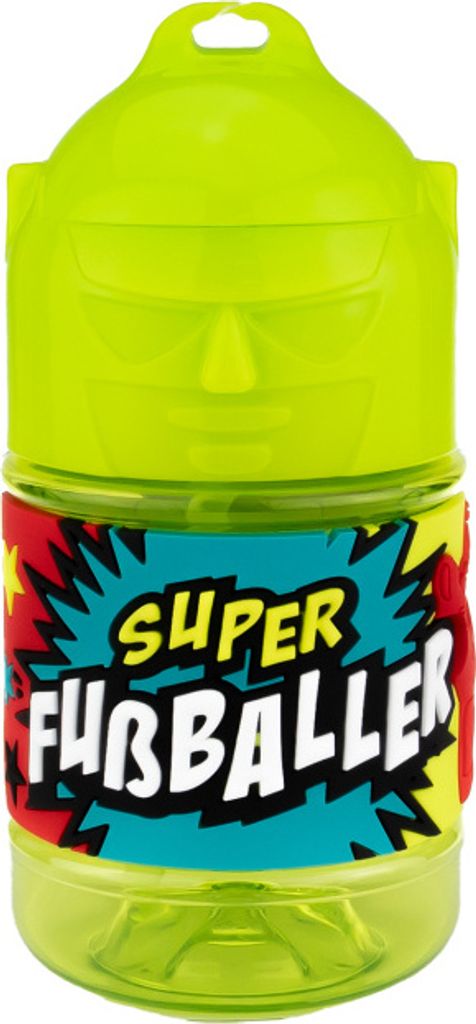 Wasserflasche f. Kinder mit Namen für Schule und Freizeit-BPA frei-Trinkflasche Fußballer