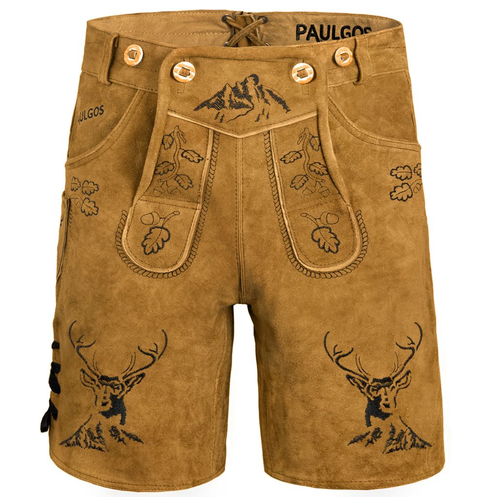 PAULGOS Pantalon en cuir pour hommes - HK4 - Cuir véritable Image du produit 