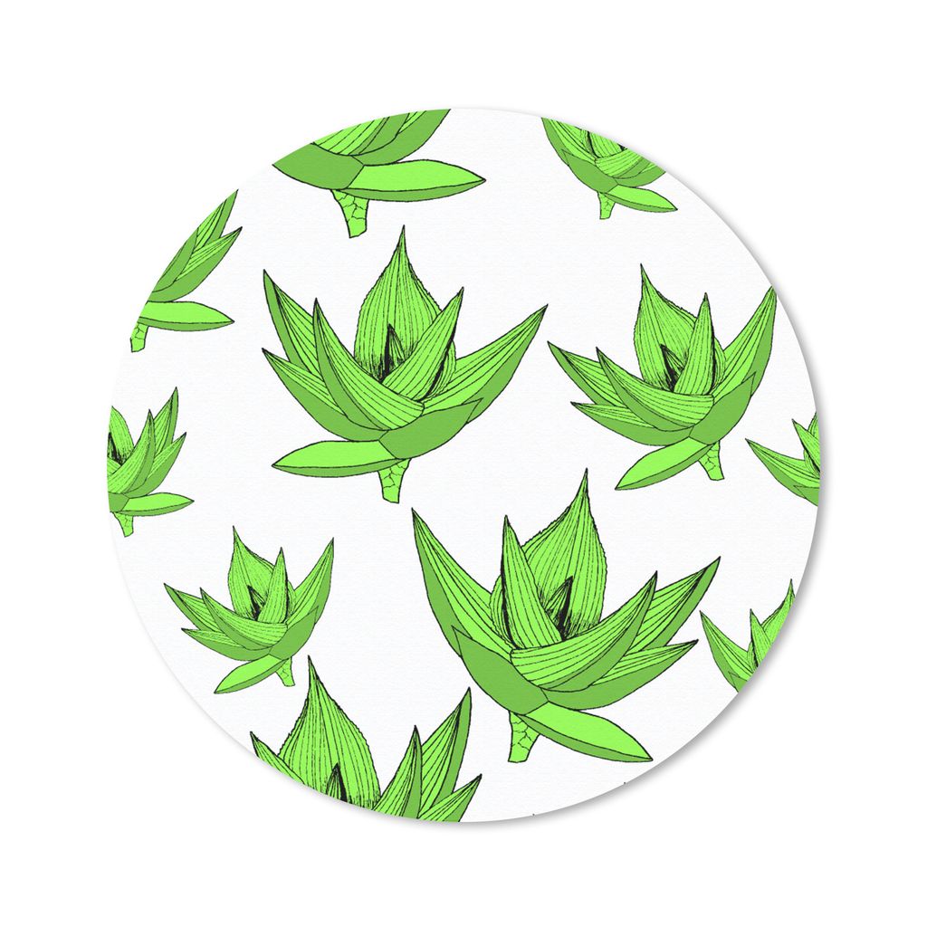 MuchoWow® Mauspad Mousepad Aloe Vera - Muster - Pflanzen Produktbild 