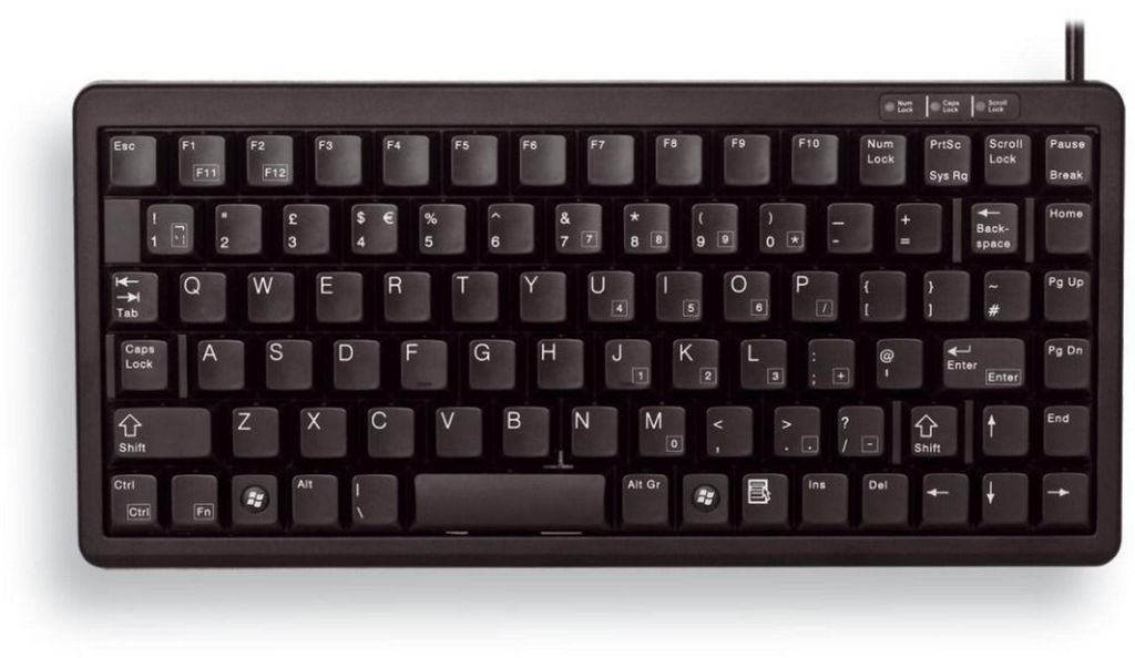 Cherry Slim Line Compact-Keyboard G84-4100 - Tastatur - 86 Obrázek produktu 