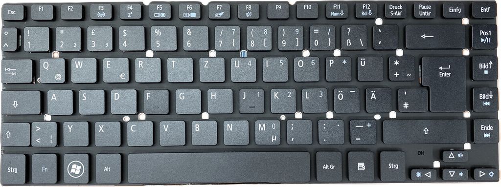 DEUTSCHE - Schwarz Tastatur keyboard kompatibel für Acer Aspire ES1-511, ES1-41