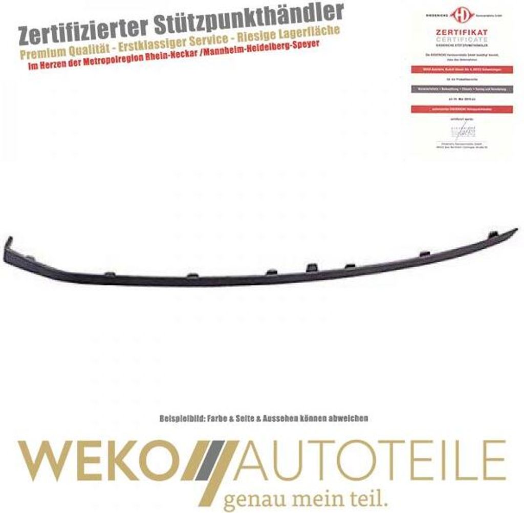 Zier Schutzleiste Stoßstange vorne links DIEDERICHS 1033463 für AUDI