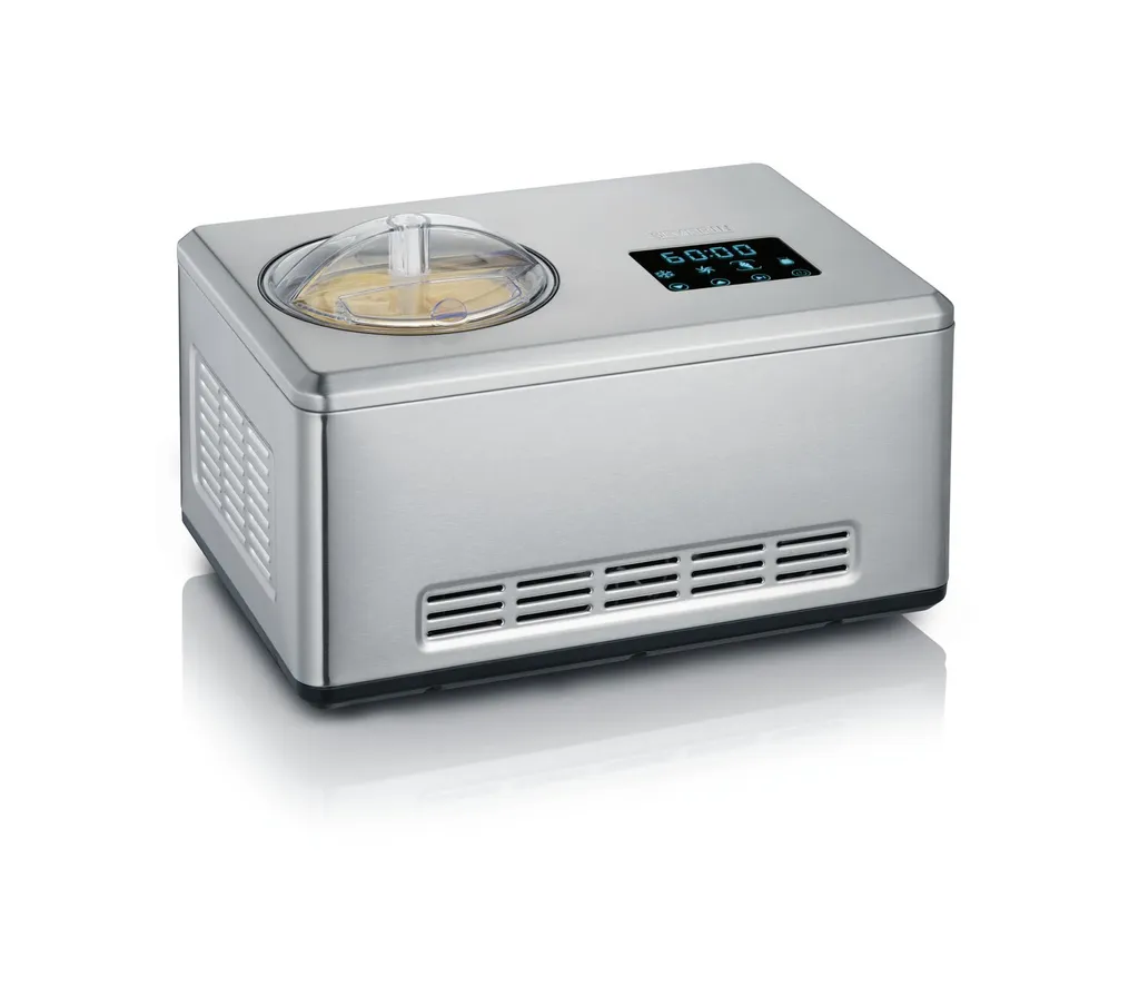 Machine à Glace Inox Severin EZ7405 avec Écran LED et Grande Capacité
