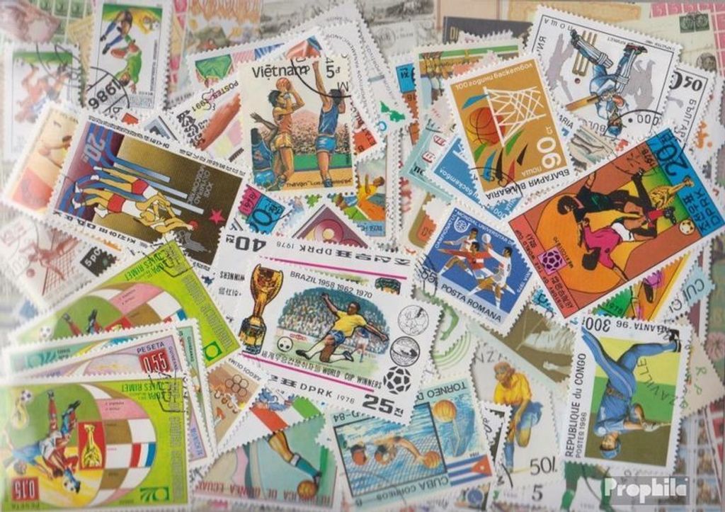 Briefmarken Motive 200 verschiedene Ballsport Marken