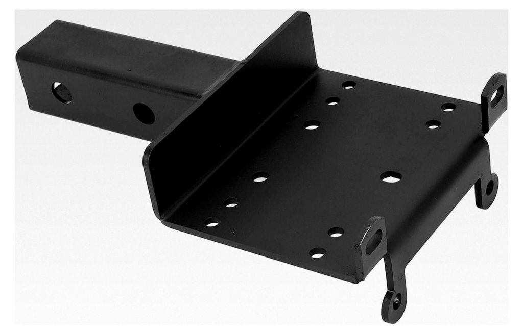 Universelle 2-Zoll-Empfänger-Anhängerkupplungs-Winden-Montageplatte für ATVs, UTVs und Rasen- und Gartengeräte – Robuste Windenhalterung mit ...