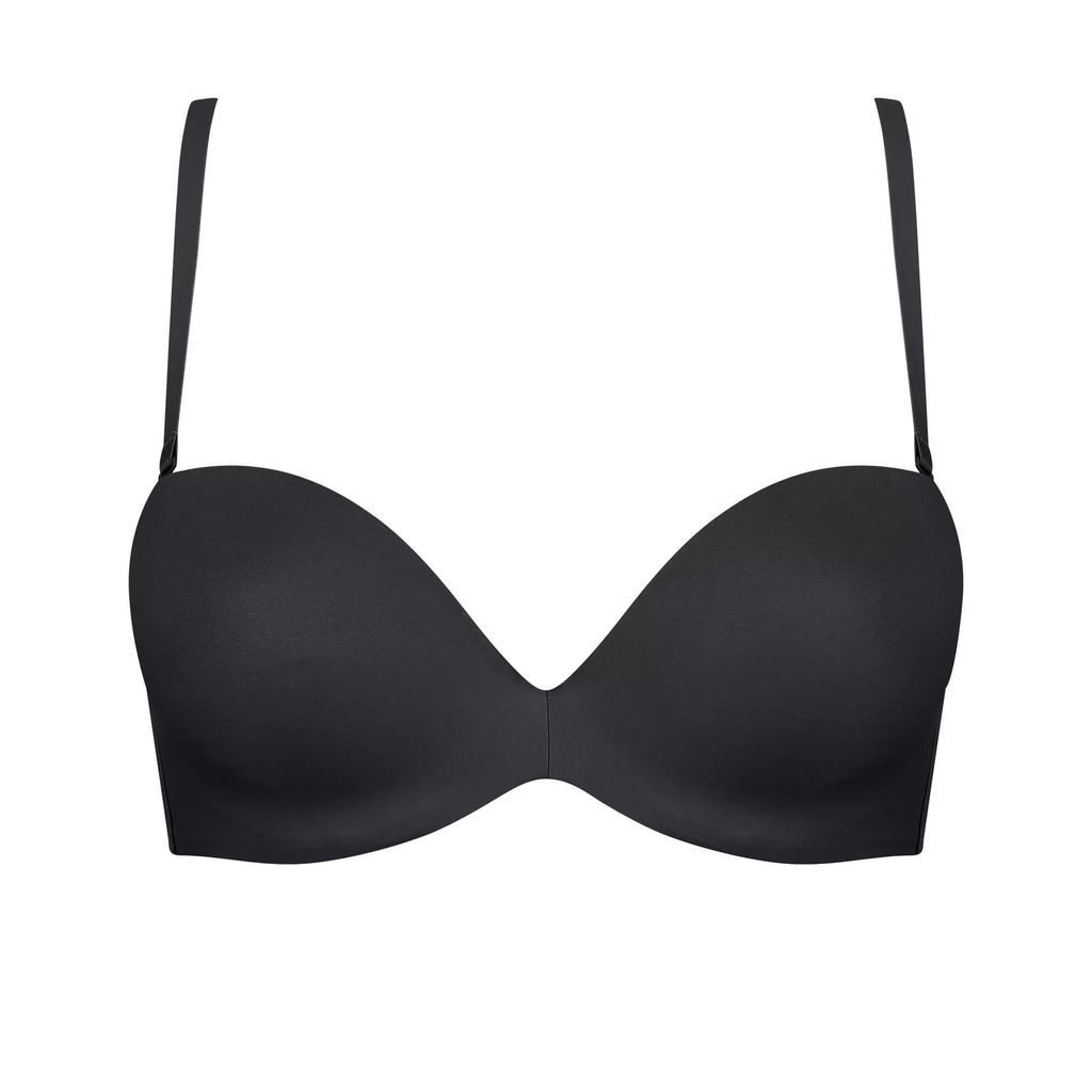 Triumph Stepy Soft WDP BH in Schwarz mit abnehmbaren Trägern, gepolstert, mit Bügeln, Größe 75A