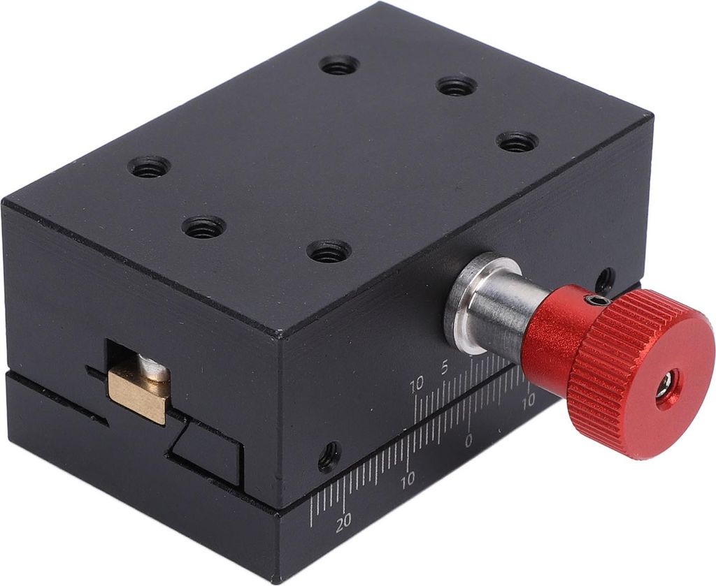 X-Achsen Verschiebeplattform 40mm Hub Zahnräder Manuelle Schwalbenschwanznut Schiebeplattform