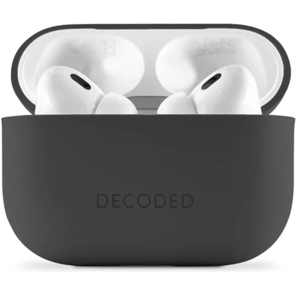 Évitez les rayures sur AirPods Pro avec la coque silicone Decoded noire