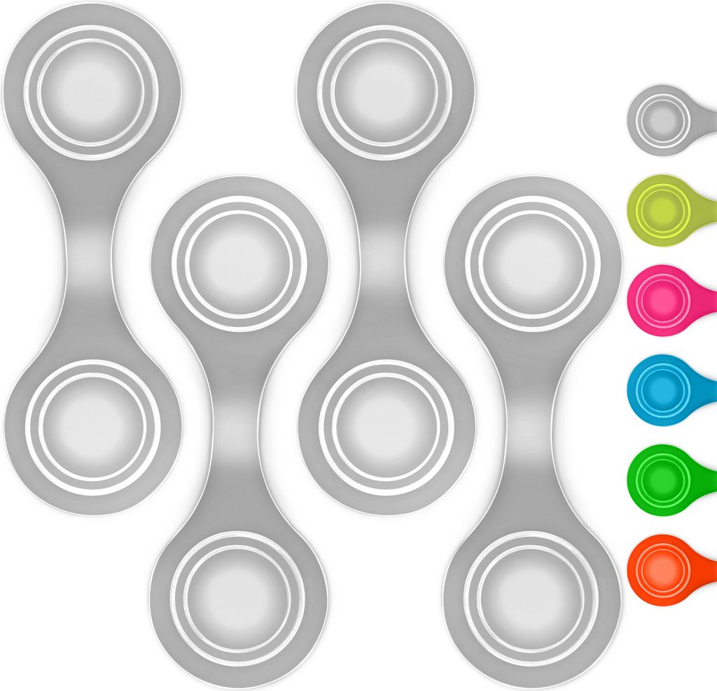 smartday Magnetische Reflektoren (4er Set) - Silber Reflektoren Clip Anhänger für Kinder, Schulranzen, Kleidung, Kinderwagen & Hunde I Reflektor,...