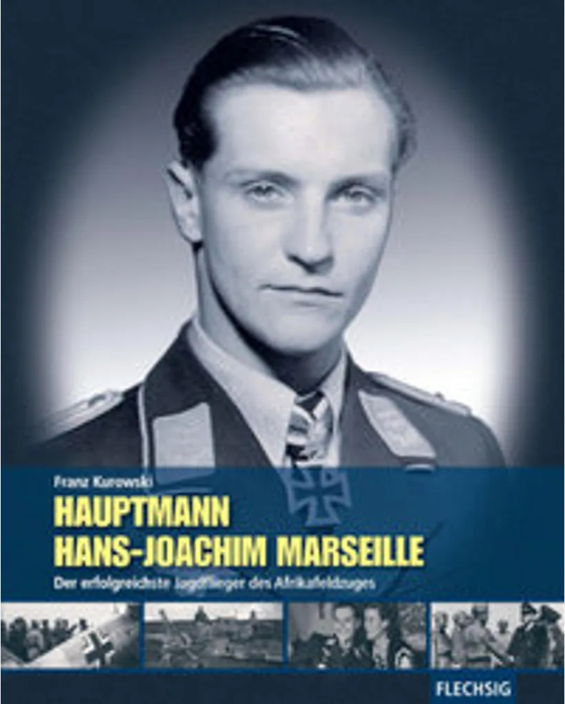 Pilote Hans-Joachim Marseille Capitaine avec Uniforme Luftwaffe Été
