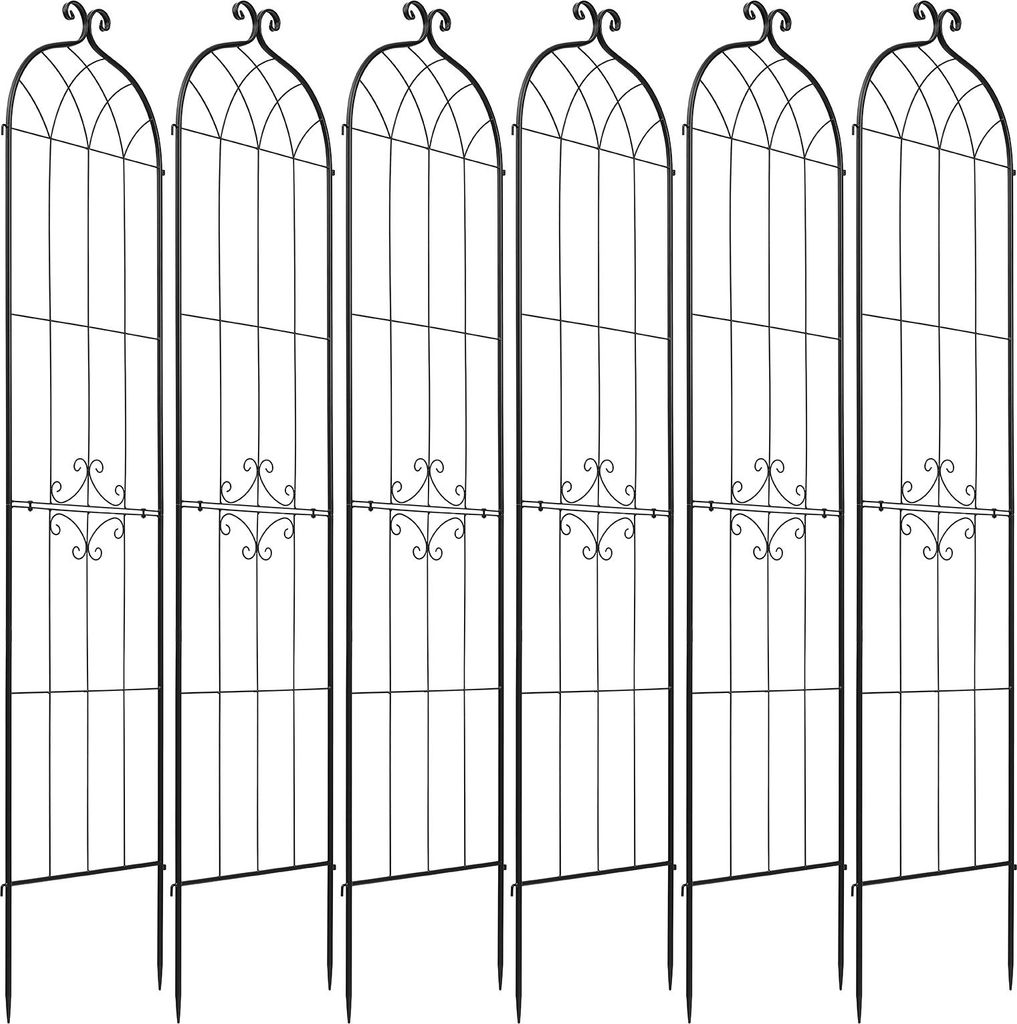 SucceBuy Rankgitter 220x52,5 cm im 6er-Set, Metall Produktbild 