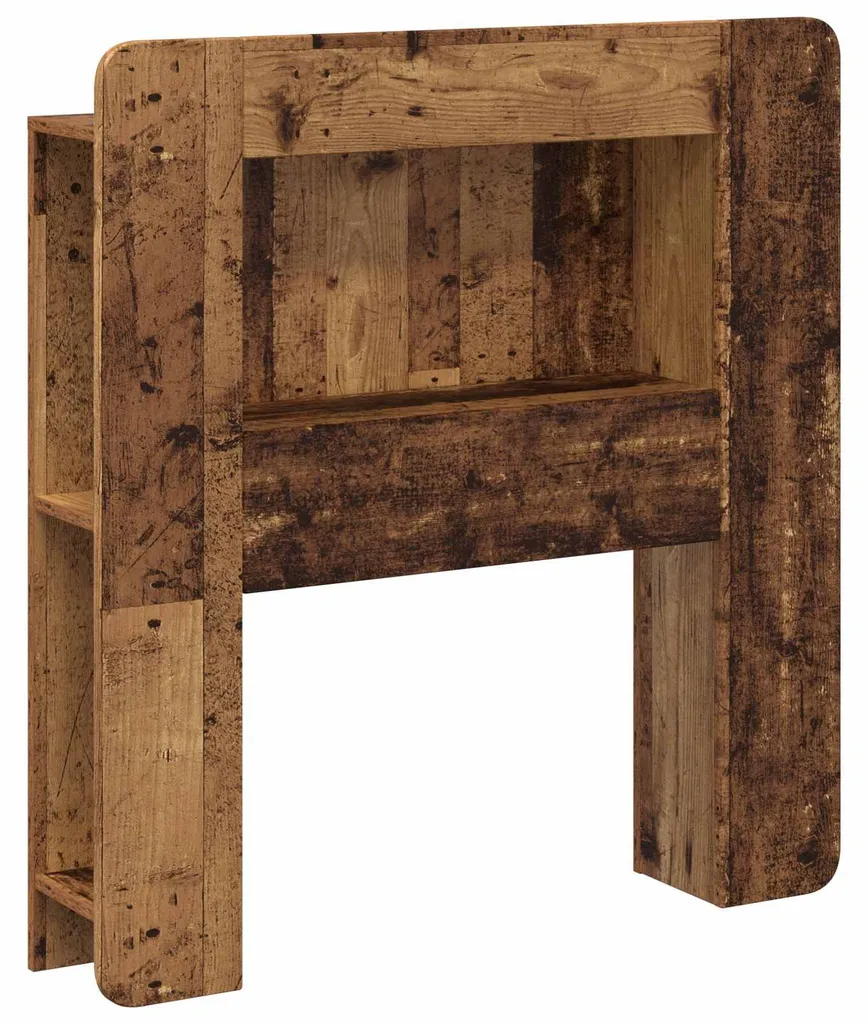 Meuble de tête de lit avec étagères de rangement en bois brun vidaXL
