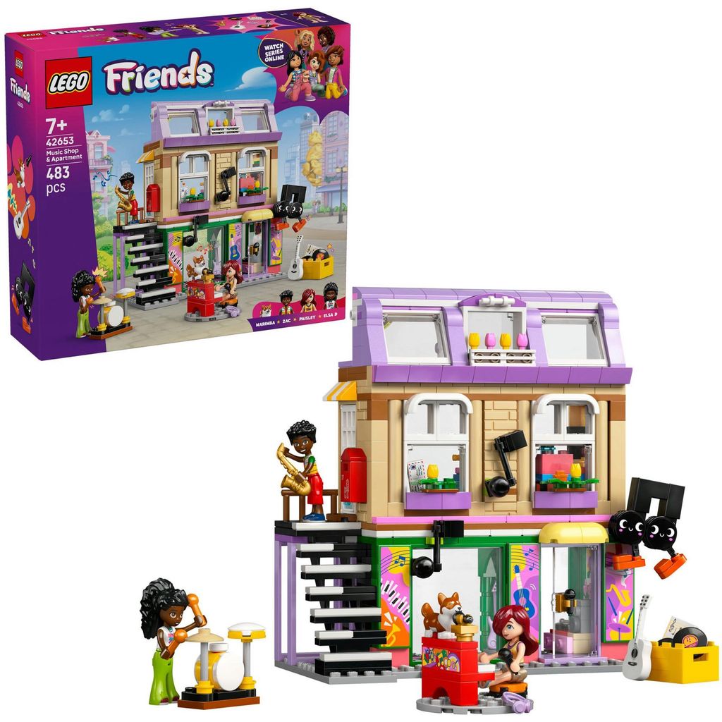 LEGO Friends Obchod s hudebninami a byt, Sada na stavění, 7 Obrázek produktu 