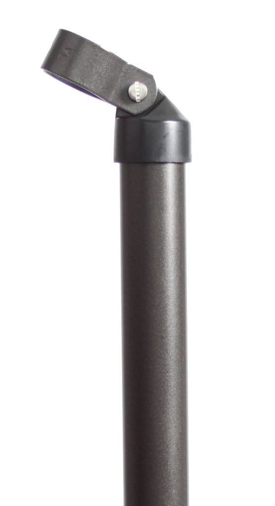 Alberts 623074 Strebe | zinkphosphatiert, anthrazit-metallic kunststoffbeschichtet | Länge 1750 mm | Streben-Ø 34 mm | Schellen-Ø 34 mm