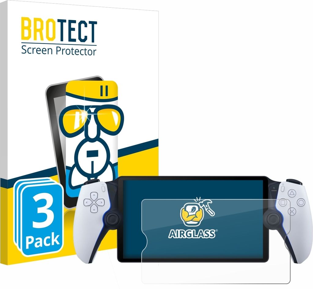3x BROTECT Schutzglas für Sony Playstation Portal Schutzfolie Panzer Folie Glas Display Schutz klar