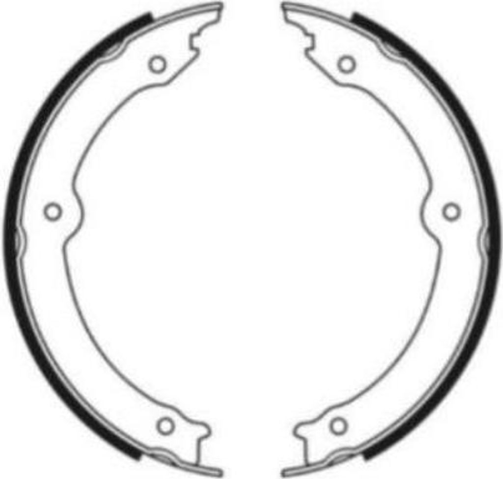 BENDIX Braking BXS1318 Bremsbackensatz, Feststellbremse OE 4653060020 kompatibel mit Land Cruiser, Tundra