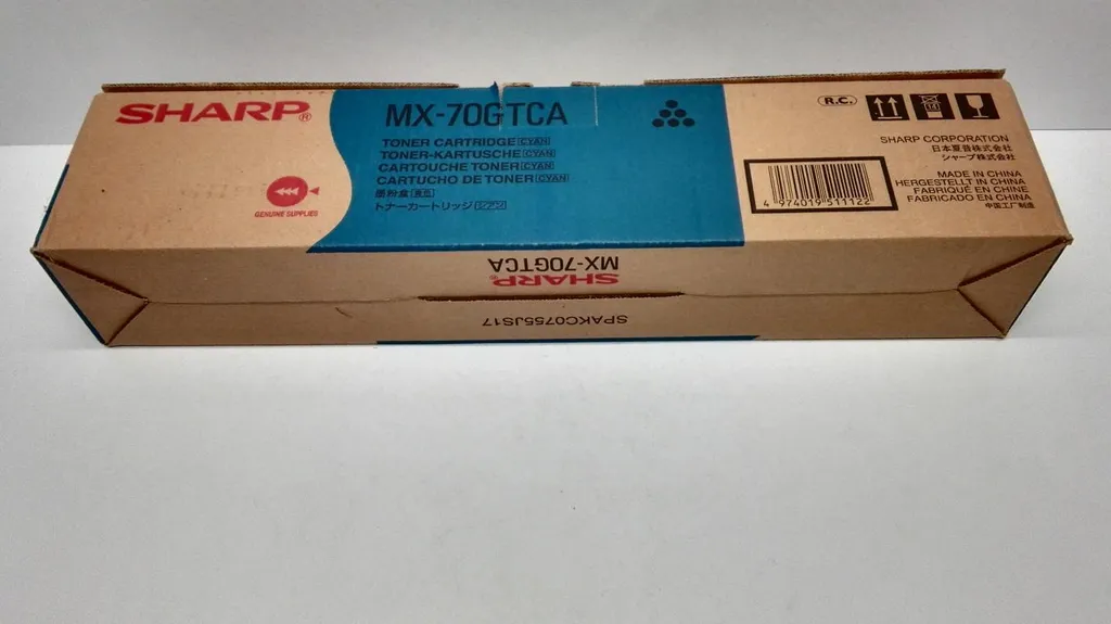 Sharp MX70GTCA Toner Cyan Original pour Imprimantes Laser Sharp MX - 6