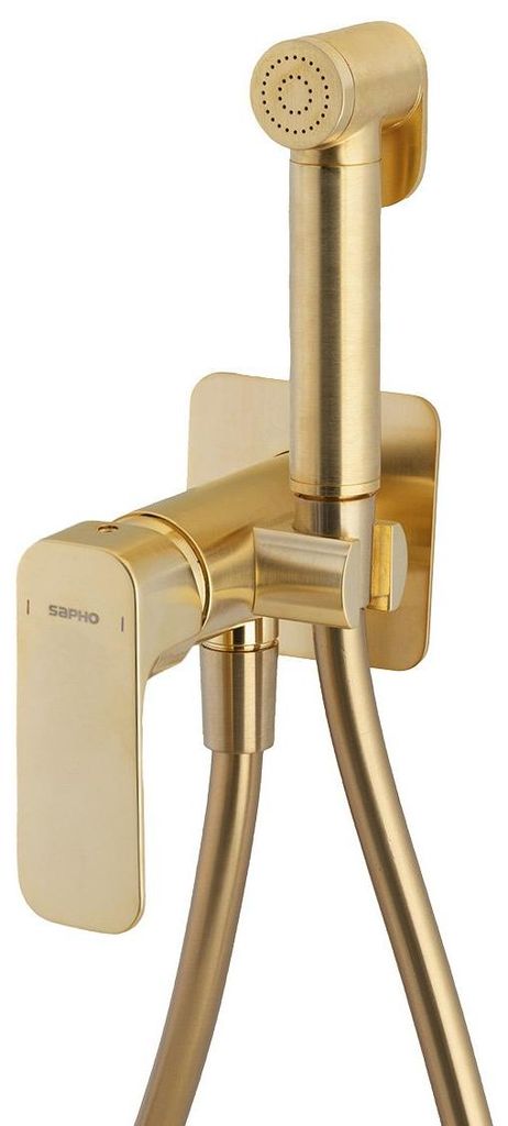 Sapho SPY Unterputz-Armatur mit WC-Handbrause, Gold matt