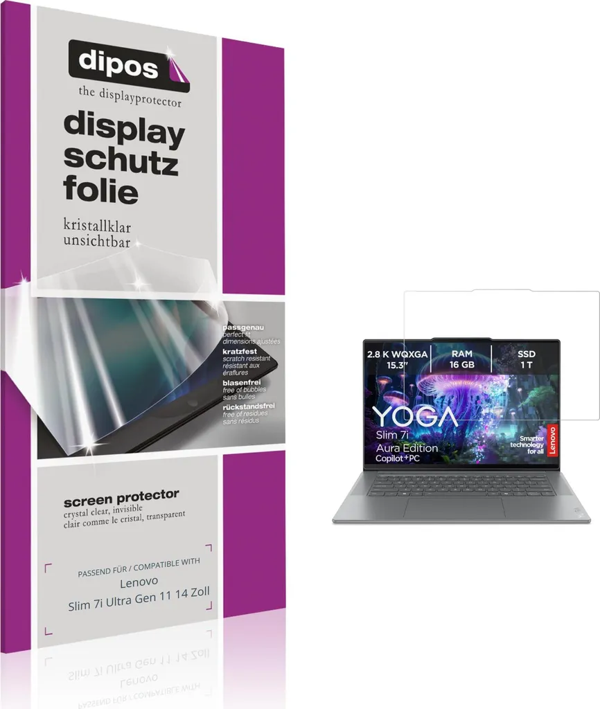 2 Pezzi Pellicola dipos per Lenovo Slim 7i Ultra Gen 11 14" | Offerta