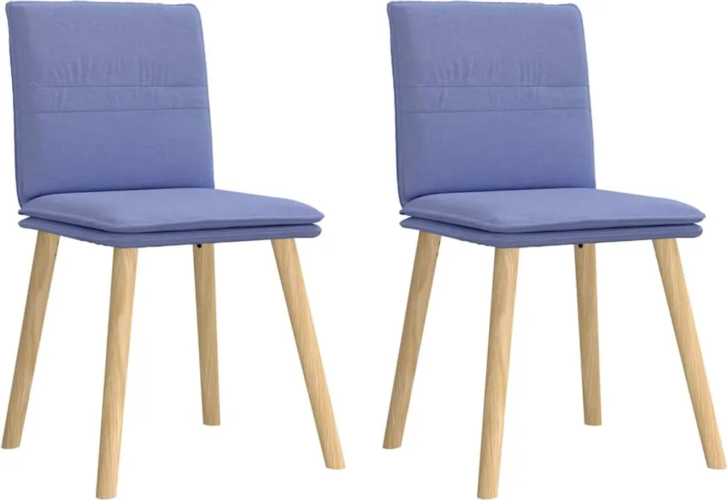 Set 2 Sedie Design Denim Blu Jeans - Eleganza Urbana per Sala da Pranzo