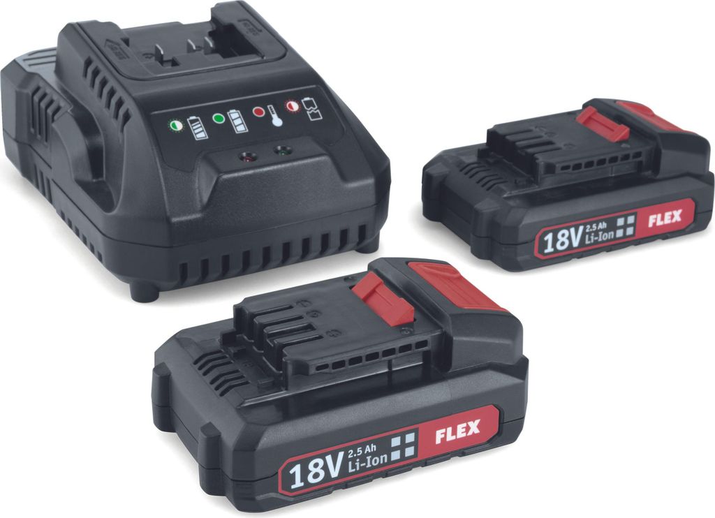 Flex Akku-Pack Power 22Q Set Ladegerät 18 V 2 Akku-Packs Produktbild 