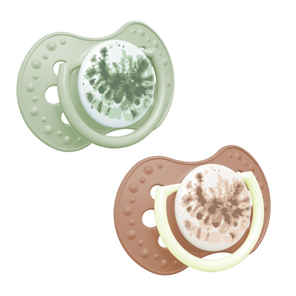 LOVI Schnuller Silikon dynamisch Tie Dye Green 0-3 m 2 St. 22/917girl