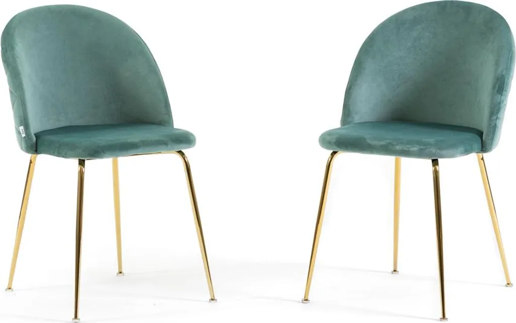 Chaise confortable pour maux de dos SARA lot de 2 avec dossier stable