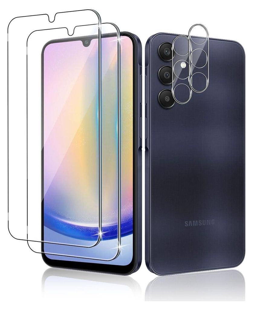 2X Schutzglas ( Display + Kamera ) für Samsung Galaxy A25 Produktbild 